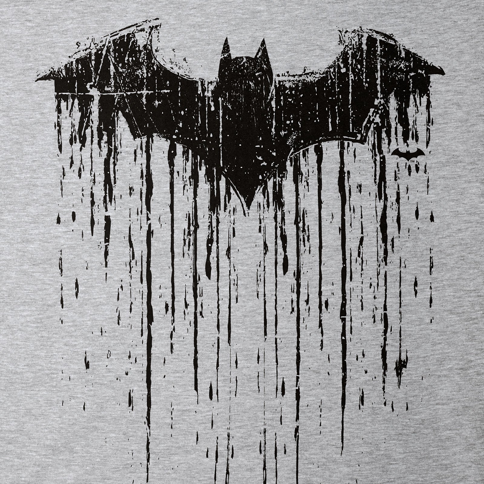 Imagen del producto Batman - Camiseta con logo goteante gris