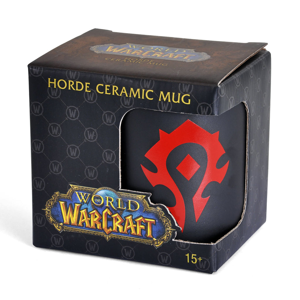 Imagen del producto Warcraft - Taza negra roja con logo de la Horda