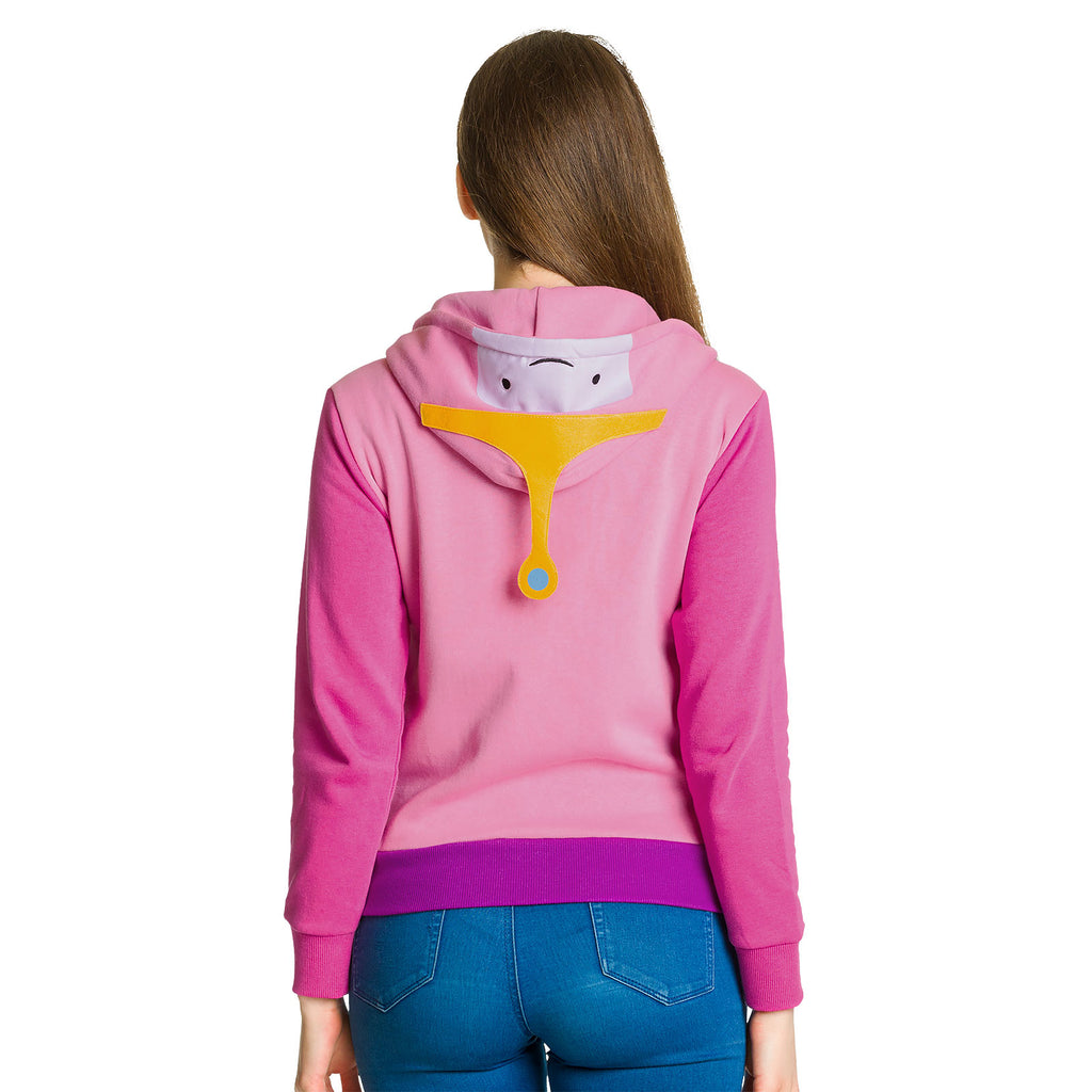 Imagen del producto Adventure Time - Chaqueta con capucha de la Princesa Chicle para mujer en color rosa