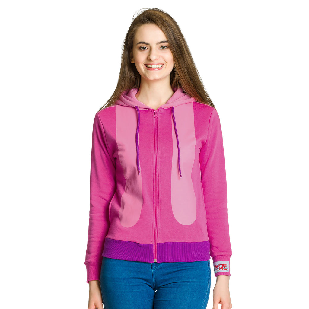 Imagen del producto Adventure Time - Chaqueta con capucha de la Princesa Chicle para mujer en color rosa