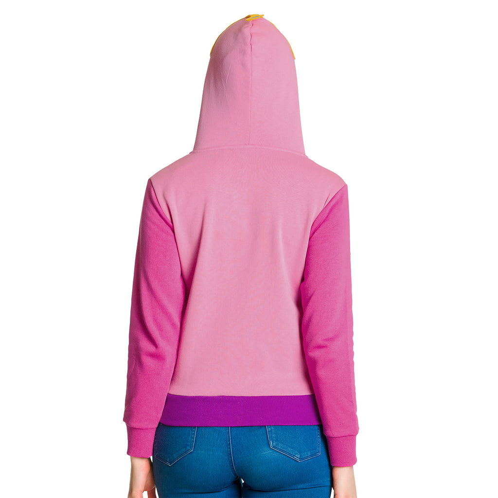 Imagen del producto Adventure Time - Chaqueta con capucha de la Princesa Chicle para mujer en color rosa