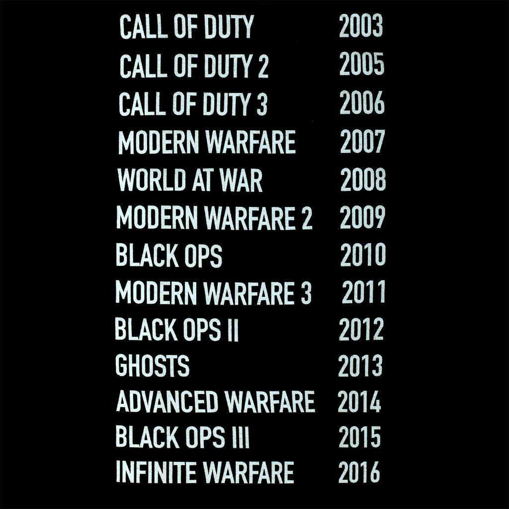 Imagen del producto Call of Duty - Camiseta Skull Tour negra