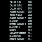 Imagen del producto Call of Duty - Camiseta Skull Tour negra