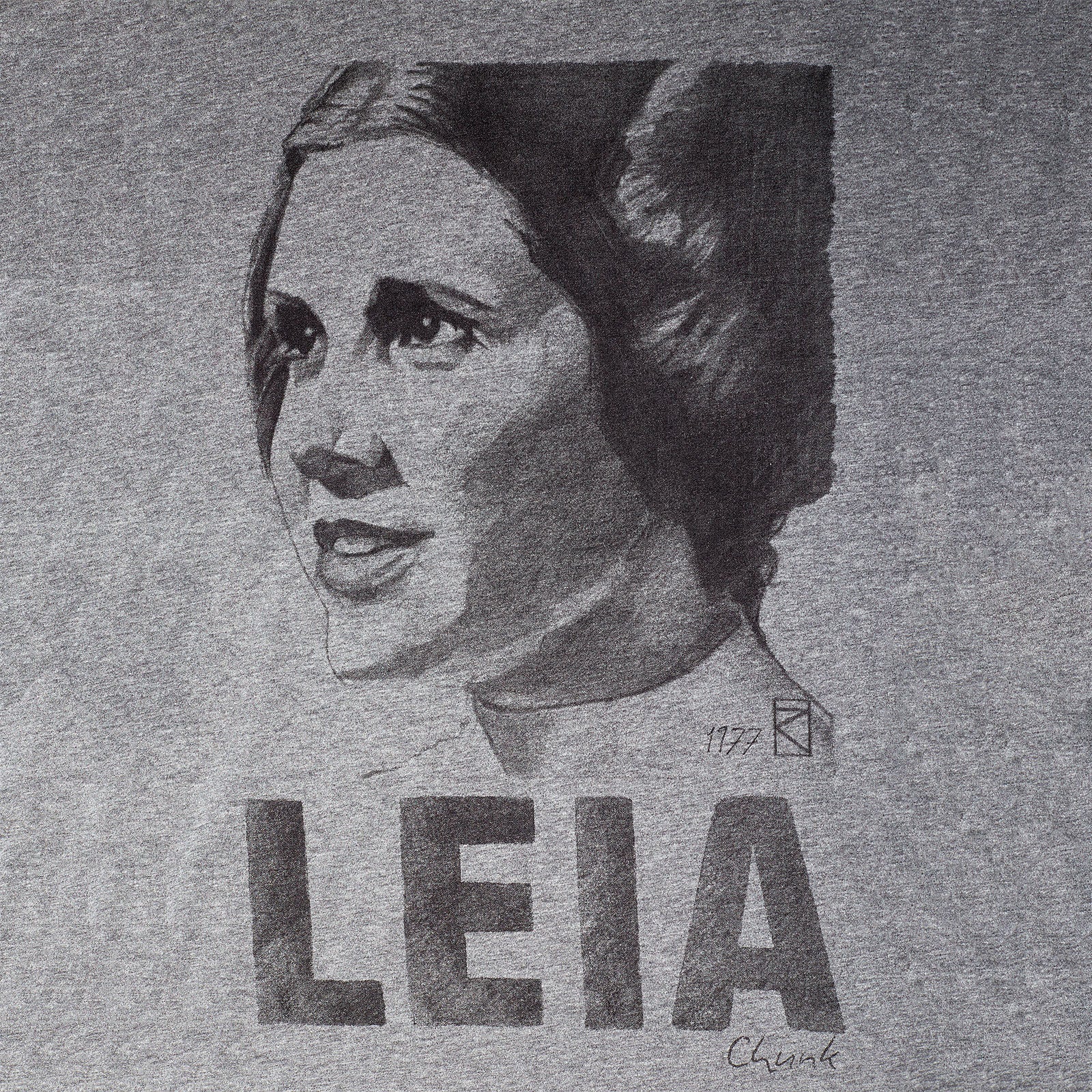 Imagen del producto Star Wars - Camiseta boceto de Leia gris