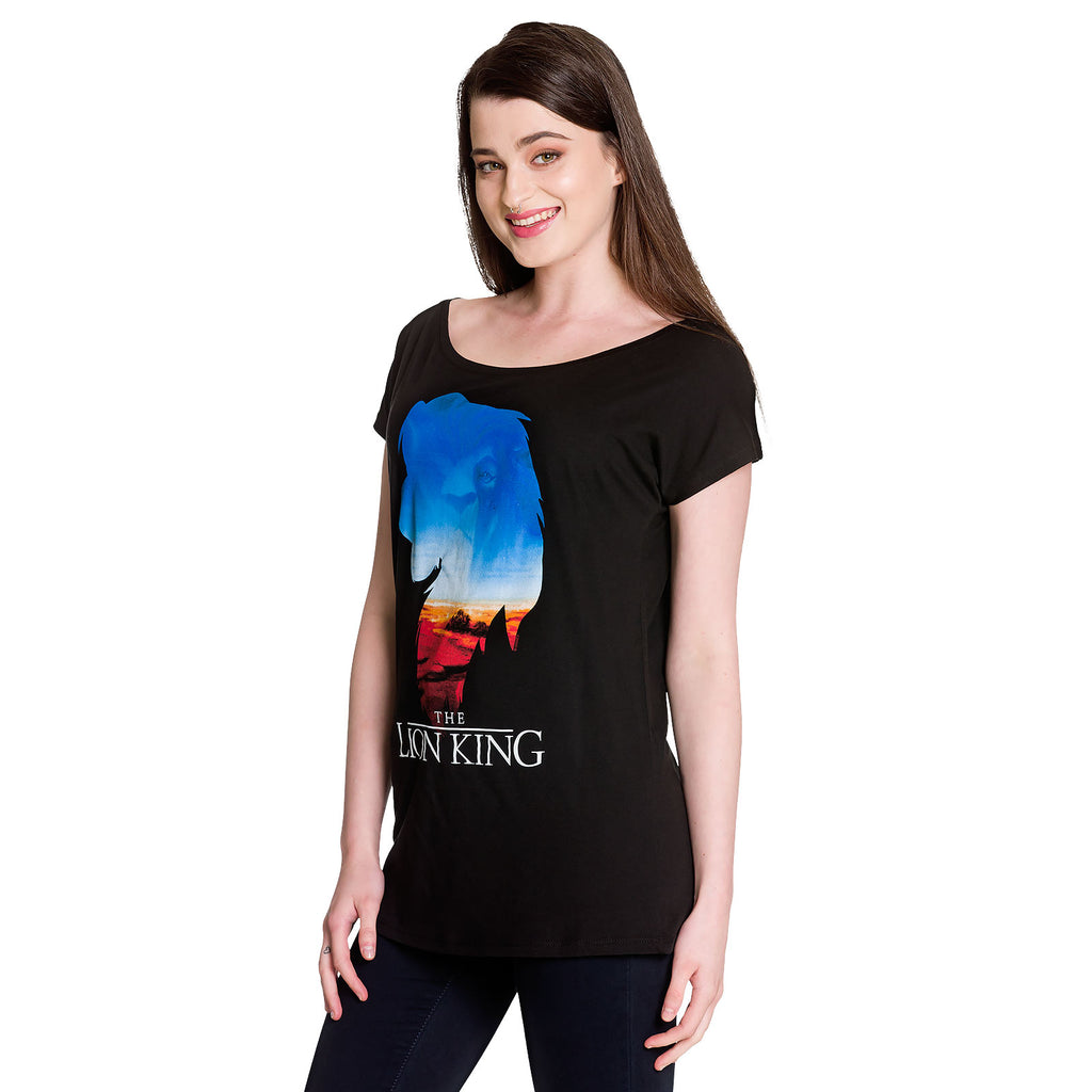 Imagen del producto El Rey León - Camiseta para mujer Kings World de corte holgado