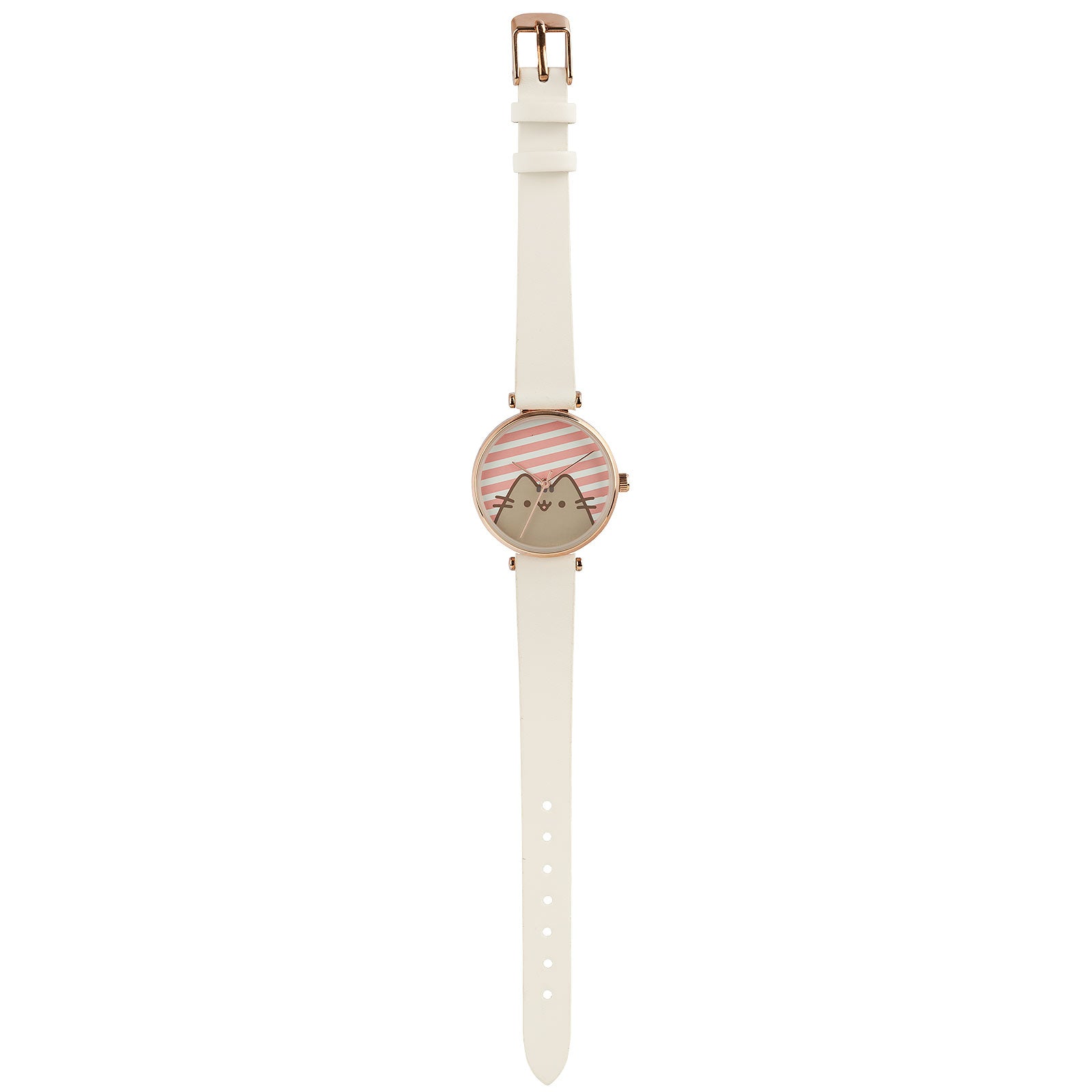 Imagen del producto Pusheen - Reloj de rayas blanco