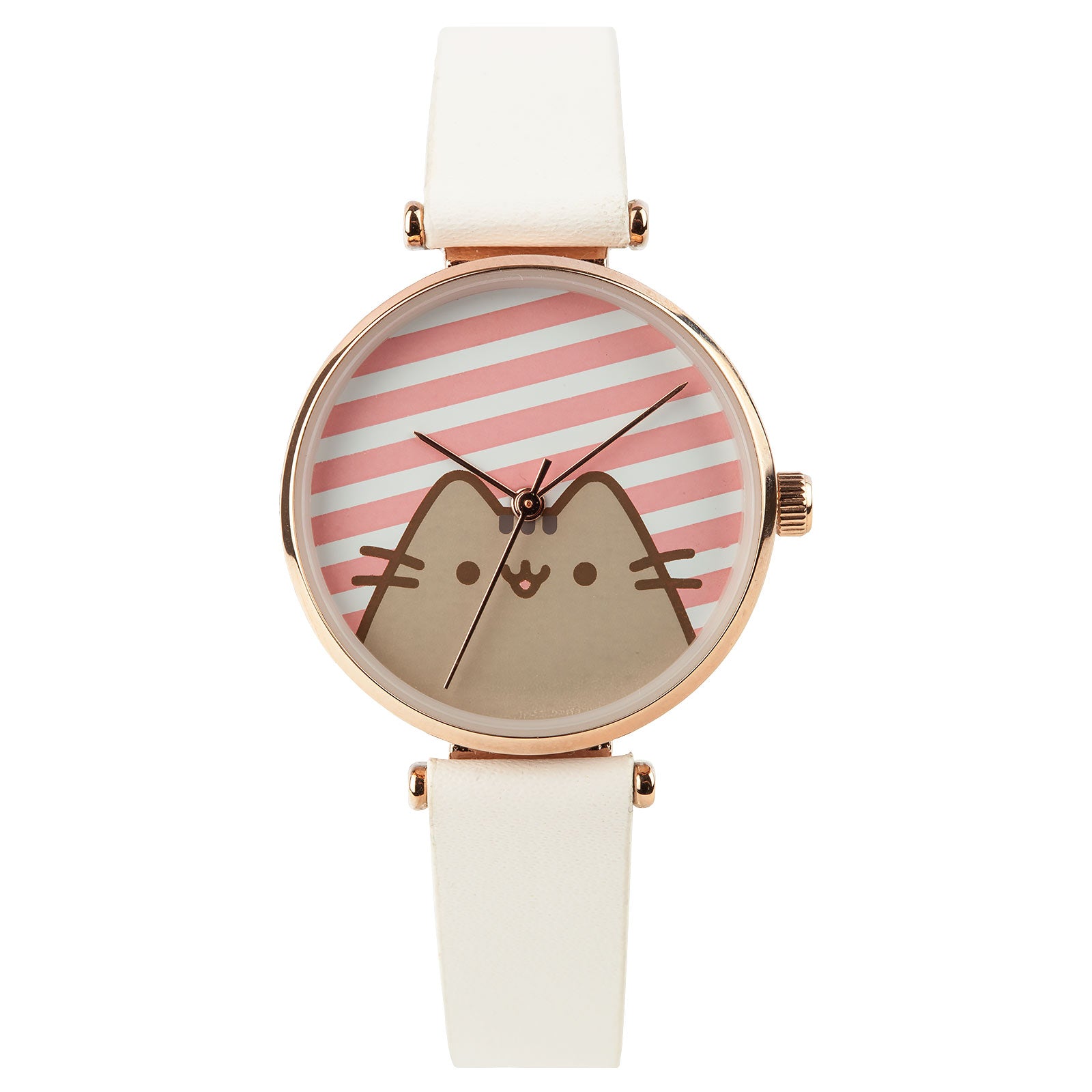 Imagen del producto Pusheen - Reloj de rayas blanco