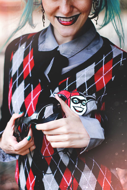Imagen del producto Harley Quinn - Cárdigan Arlequín