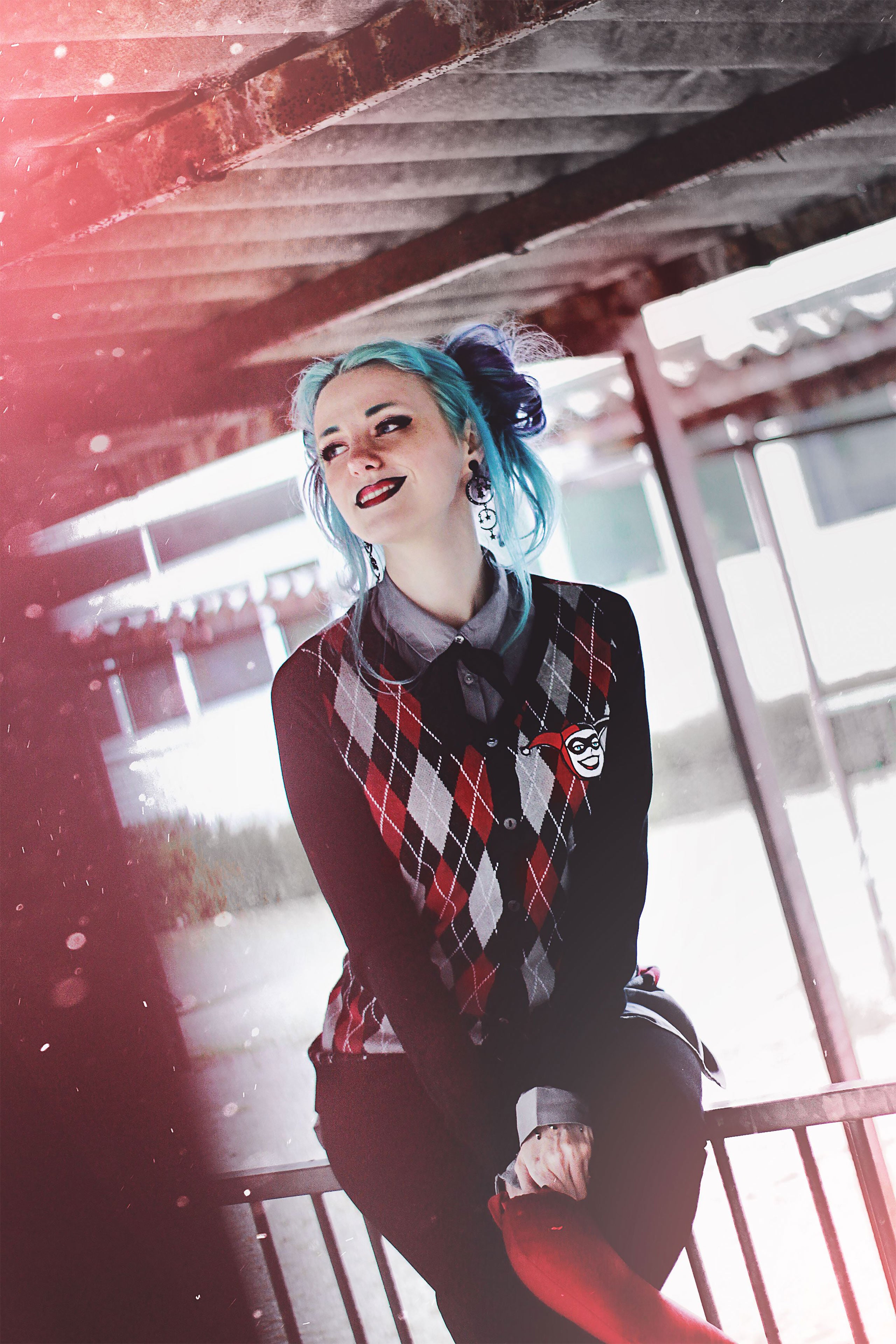 Imagen del producto Harley Quinn - Cárdigan Arlequín