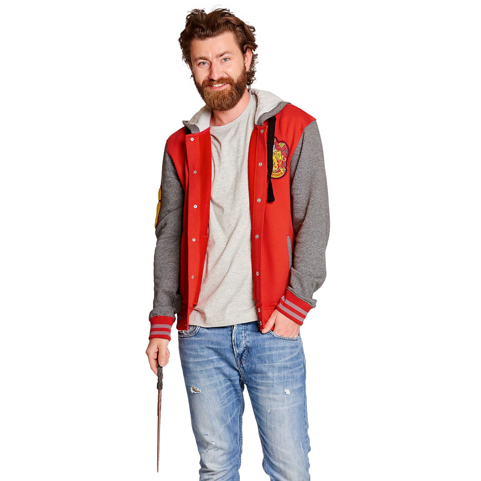 Imagen del producto Harry Potter - Chaqueta universitaria Gryffindor con capucha