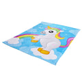 Imagen del producto Manta de felpa con unicornio