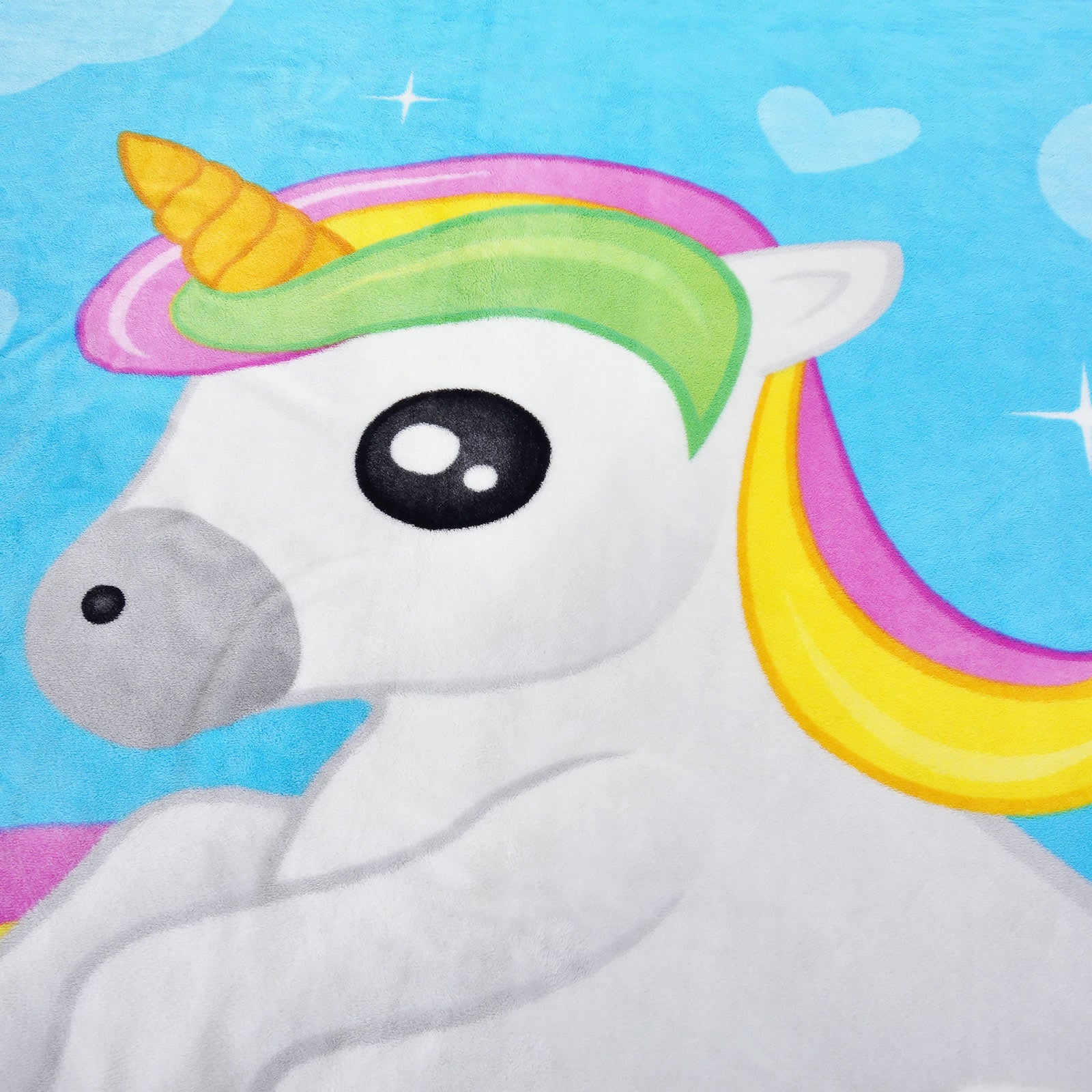 Imagen del producto Manta de felpa con unicornio