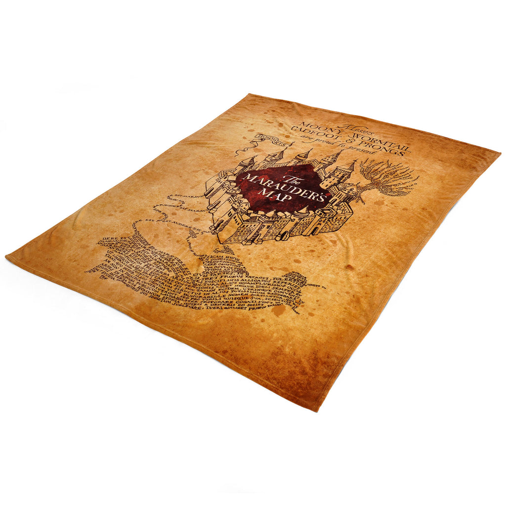 Imagen del producto Harry Potter - Manta de felpa del Mapa del Merodeador