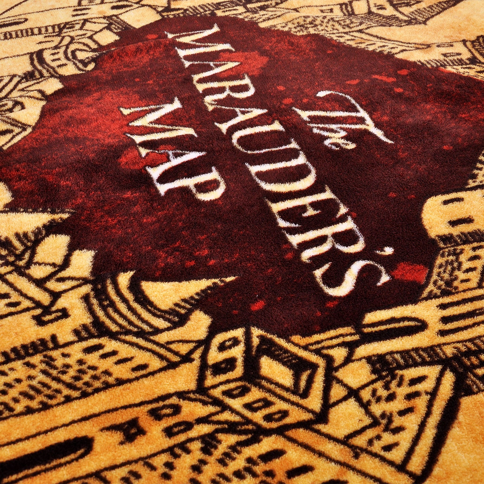 Imagen del producto Harry Potter - Manta de felpa del Mapa del Merodeador