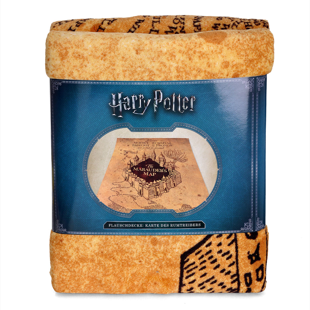Imagen del producto Harry Potter - Manta de felpa del Mapa del Merodeador