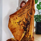 Imagen del producto Harry Potter - Manta de felpa del Mapa del Merodeador