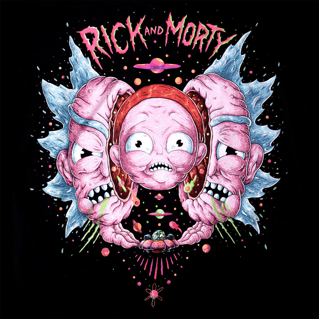 Product image Rick and Morty - Head Split T-Shirt black
