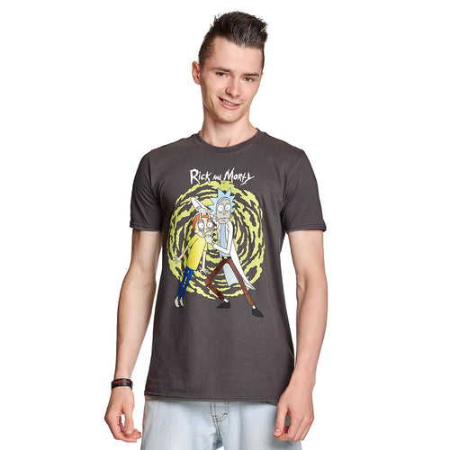 Imagen del producto Rick y Morty - Camiseta en espiral gris