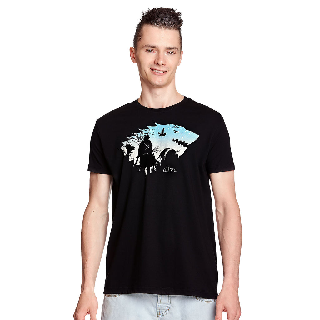 Imagen del producto Camiseta Jon está vivo negro
