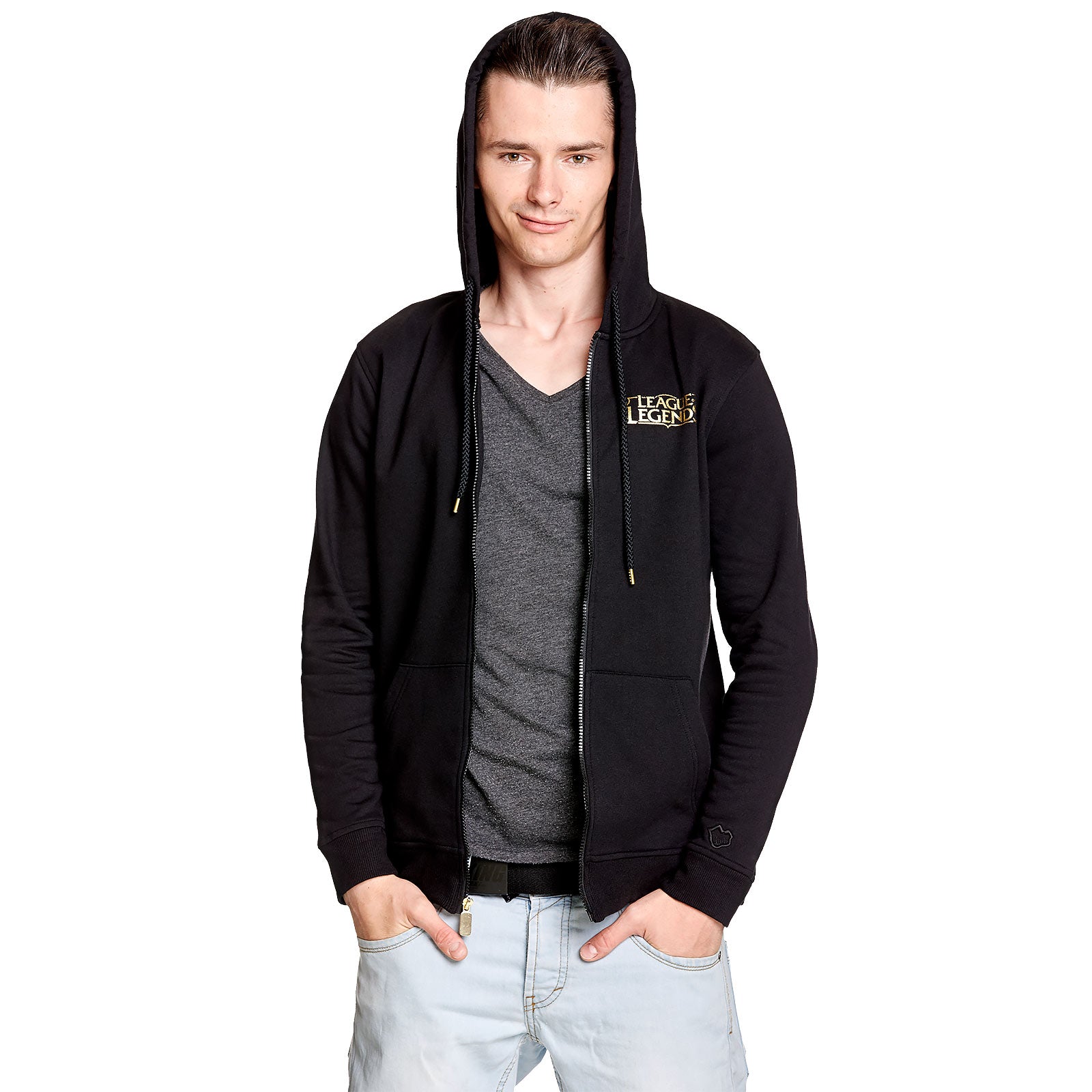 Imagen del producto League of Legends - Sudadera con capucha Logo Negra