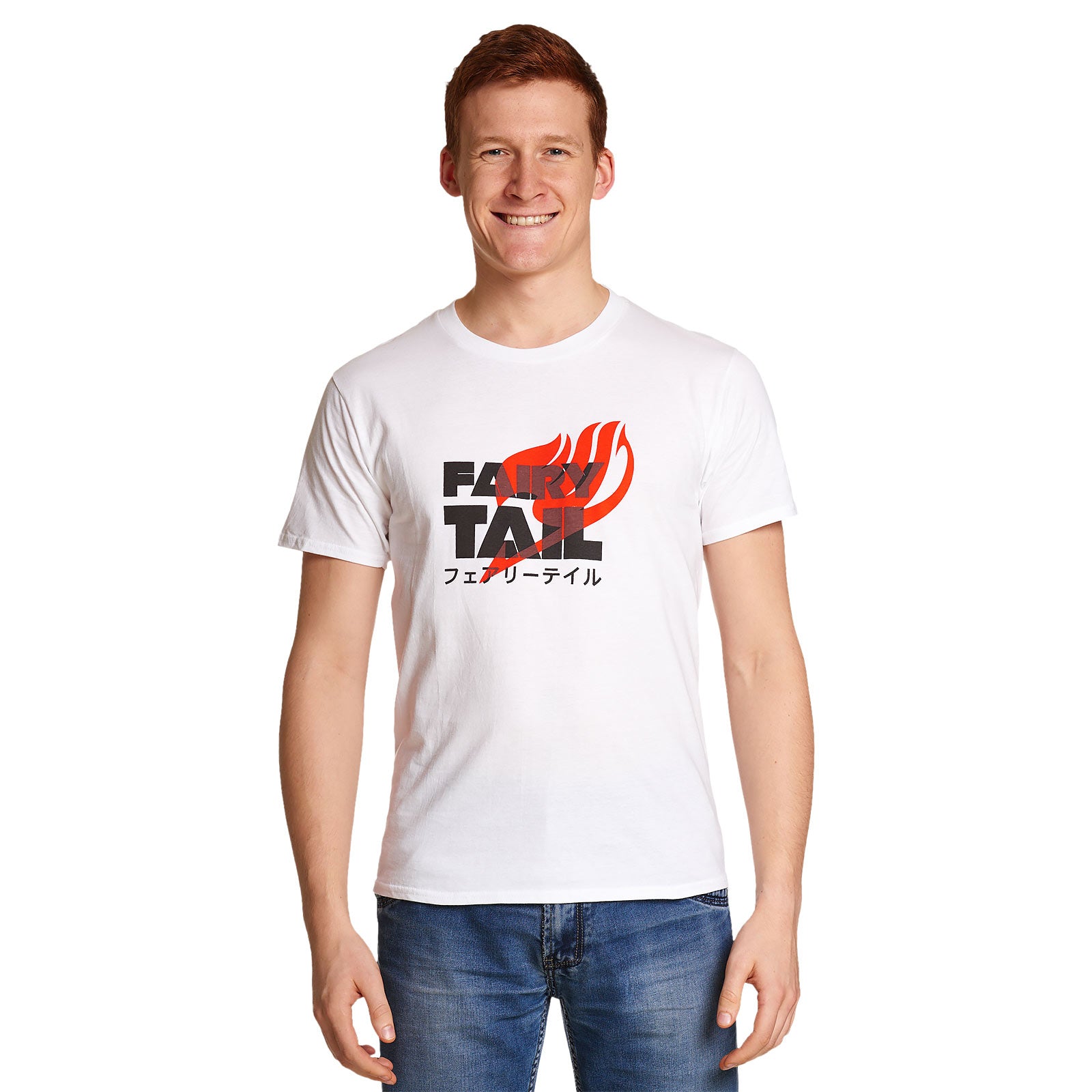 Imagen del producto Fairy Tail - Camiseta blanca con logo en Katakana