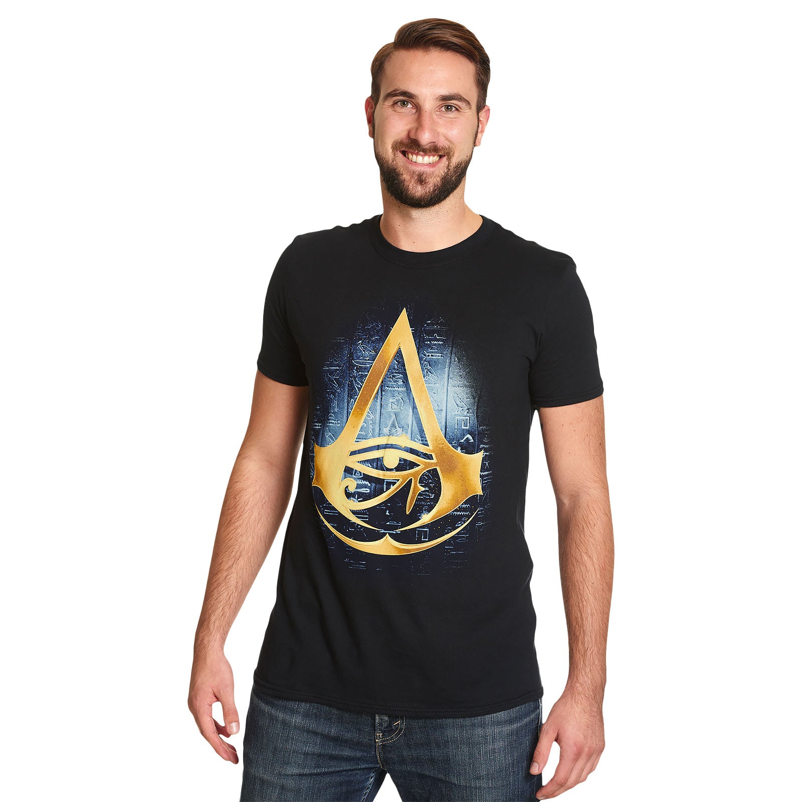 Imagen del producto Assassins Creed - Camiseta negra con logo de Origins