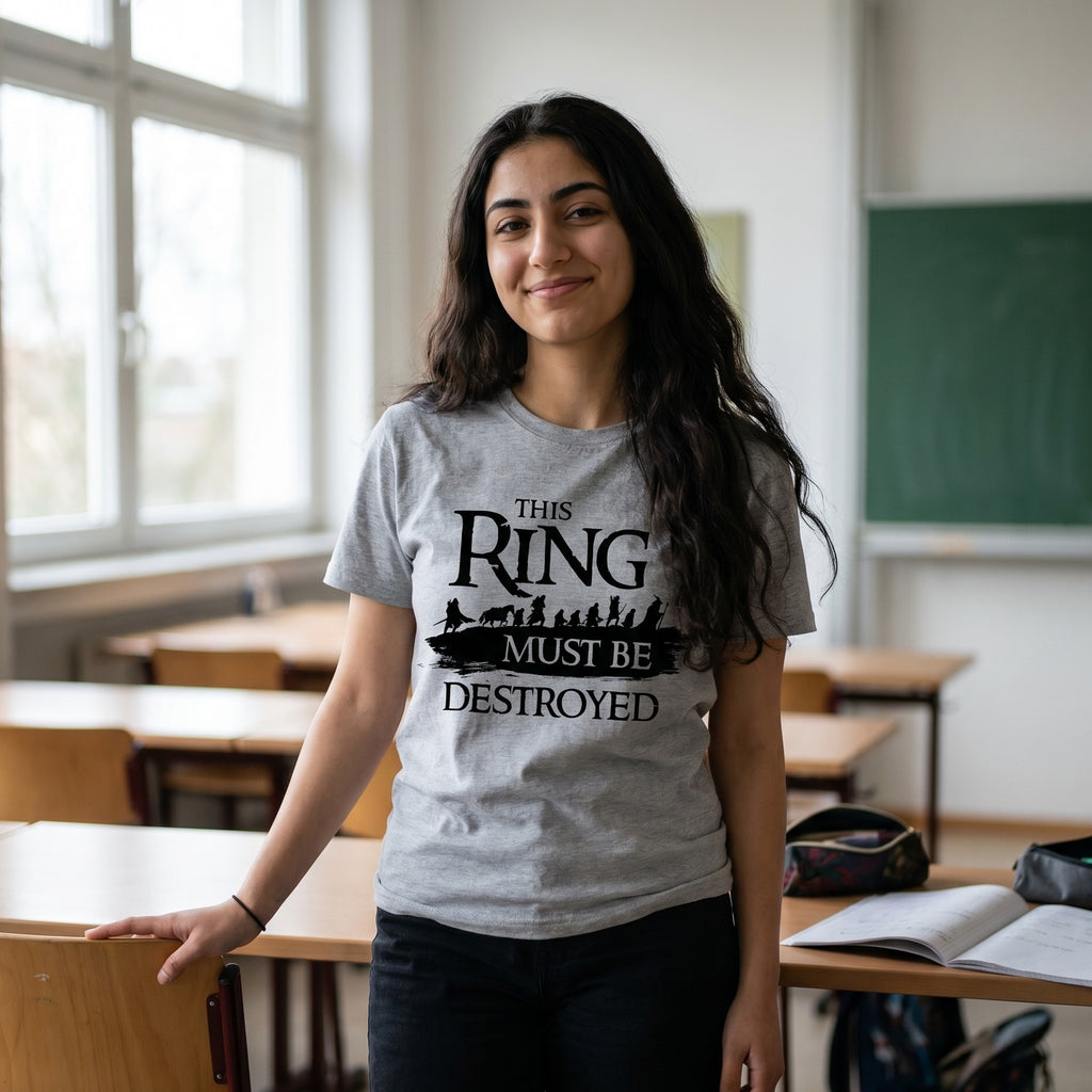 Imagen del producto El Señor de los Anillos - Camiseta de los Compañeros gris
