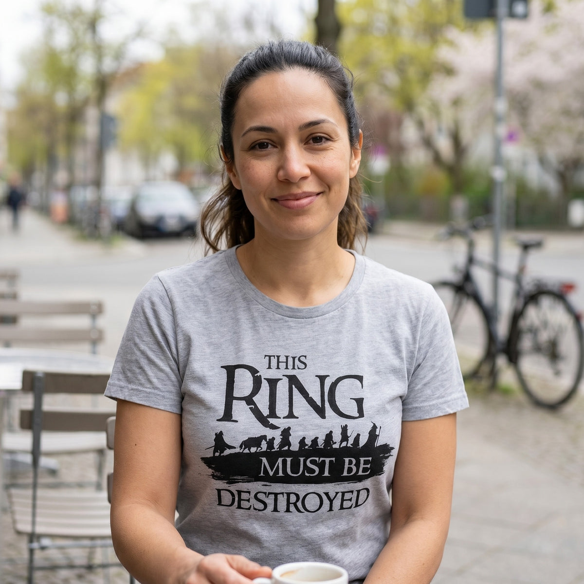 Imagen del producto El Señor de los Anillos - Camiseta de los Compañeros gris