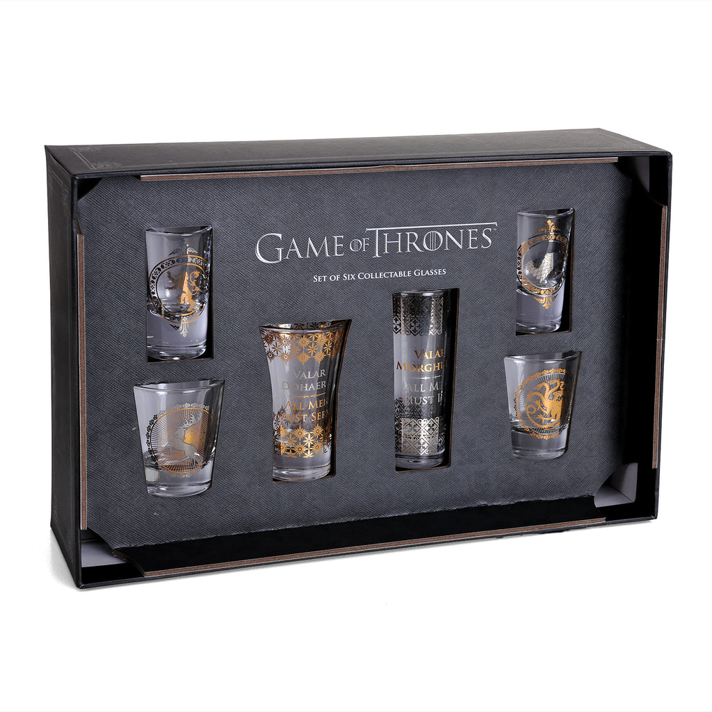 Imagen del producto Juego de Tronos - Set de 6 vasos de chupito con escudos