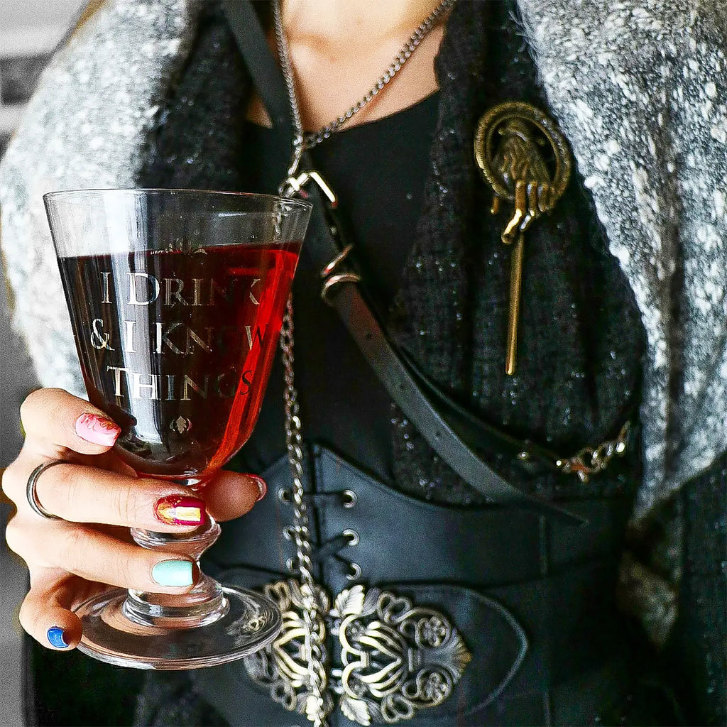 Imagen del producto Juego de Tronos - Copa de Vino 'Bebe y Sabes'