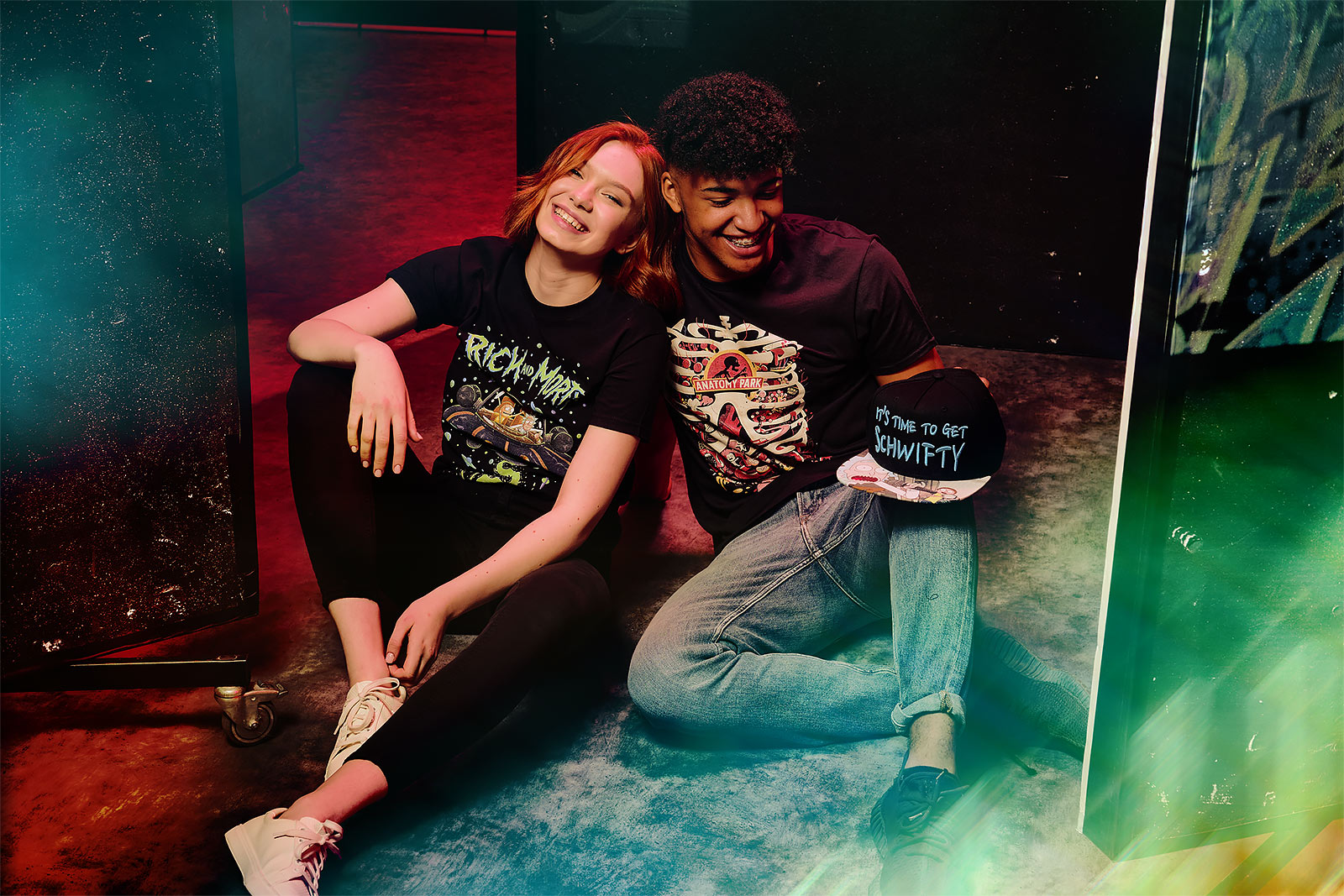 Imagen del producto Rick y Morty - Camiseta negra de Anatomy Park