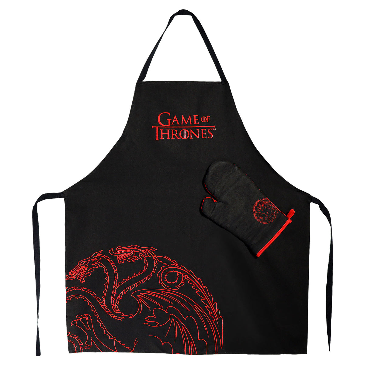 Product image Game of Thrones - Targaryen Apron with Oven Mitt