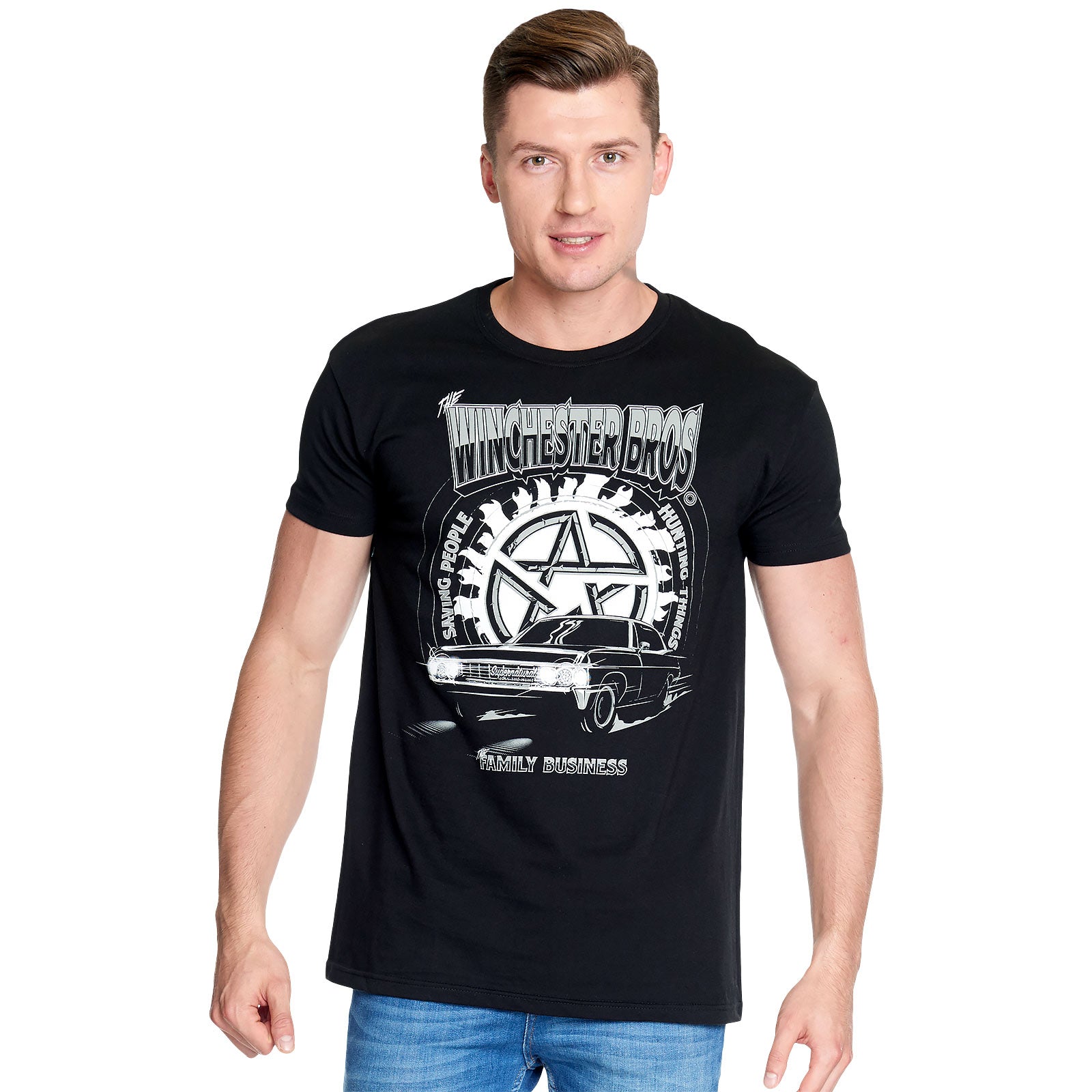 Imagen del producto Supernatural - Camiseta Winchester Bros negra