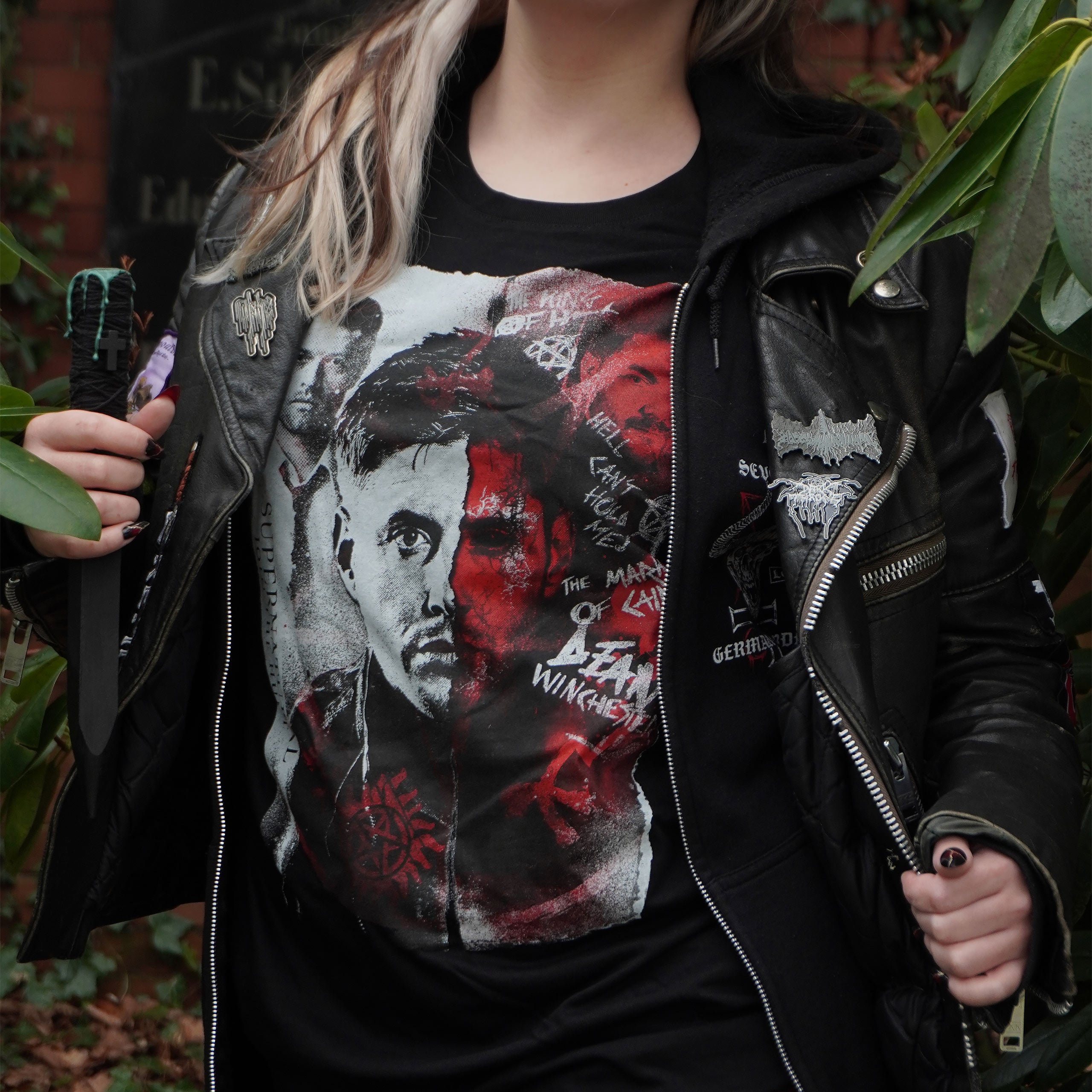 Imagen del producto Supernatural - Camiseta de Dean Winchester negra