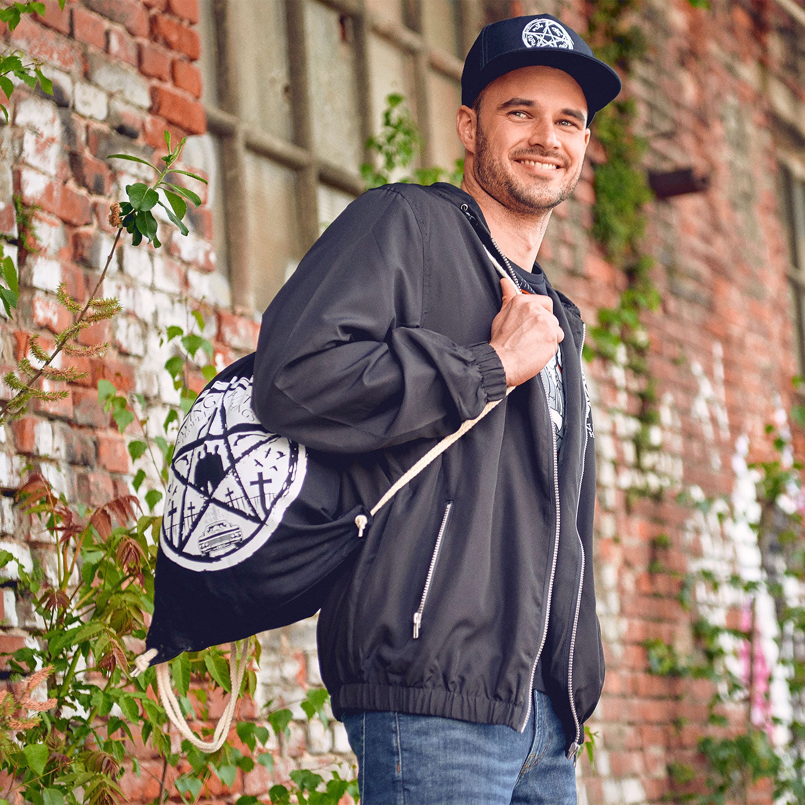 Imagen del producto Supernatural - Bolsa de deporte Pentagrama negro