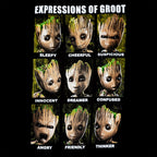 Imagen del producto Guardians of the Galaxy - Groot Expressions Top negro