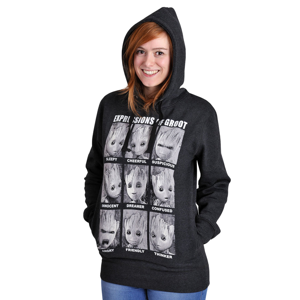 Product image Guardians of the Galaxy - Groot Expressions Hoodie Grey