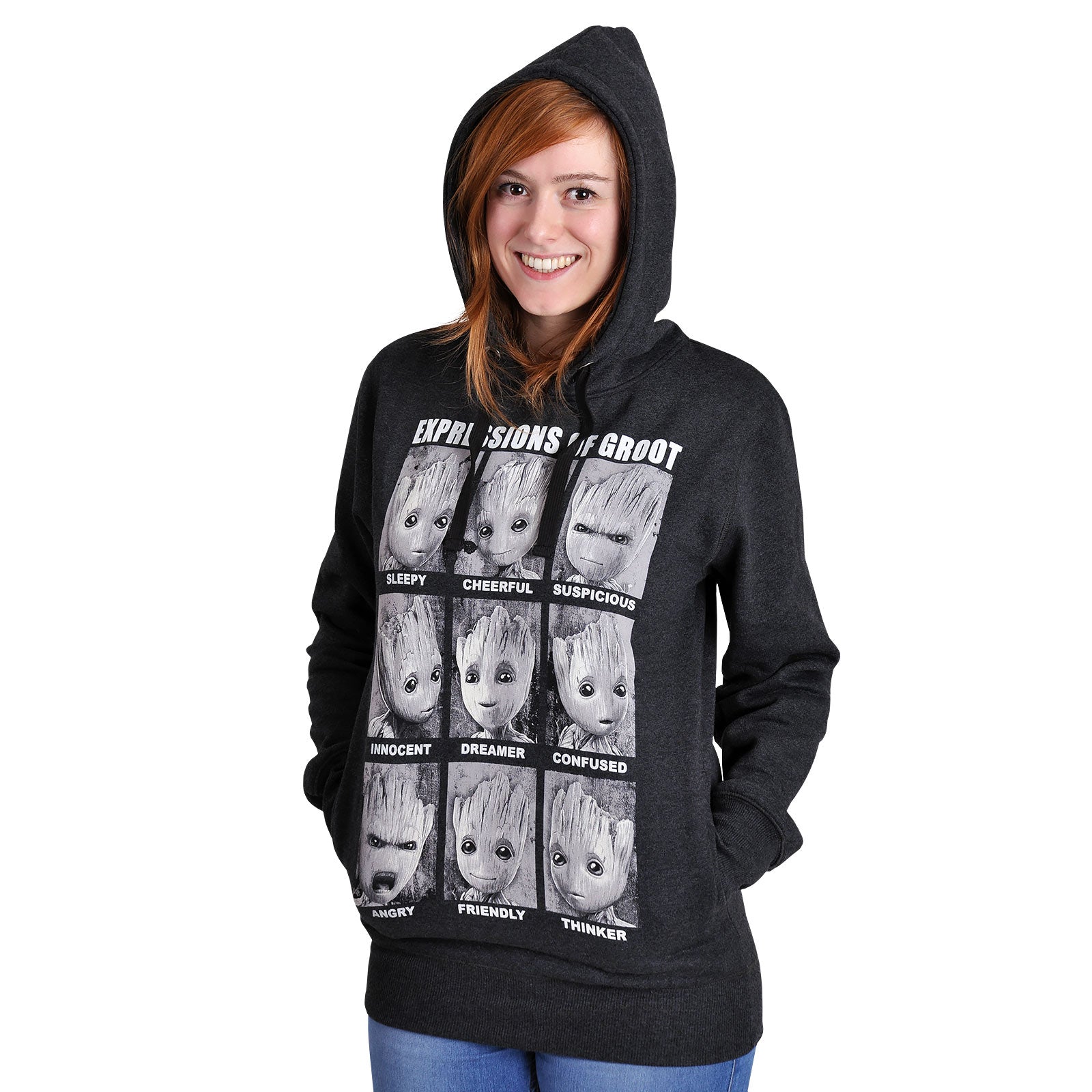 Product image Guardians of the Galaxy - Groot Expressions Hoodie Grey