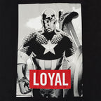 Imagen del producto Avengers - Camiseta negra leal de Capitán América