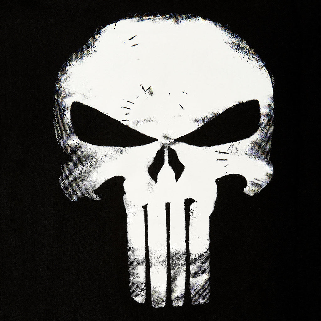 Imagen del producto Punisher - Sudadera con capucha negra con logo de calavera