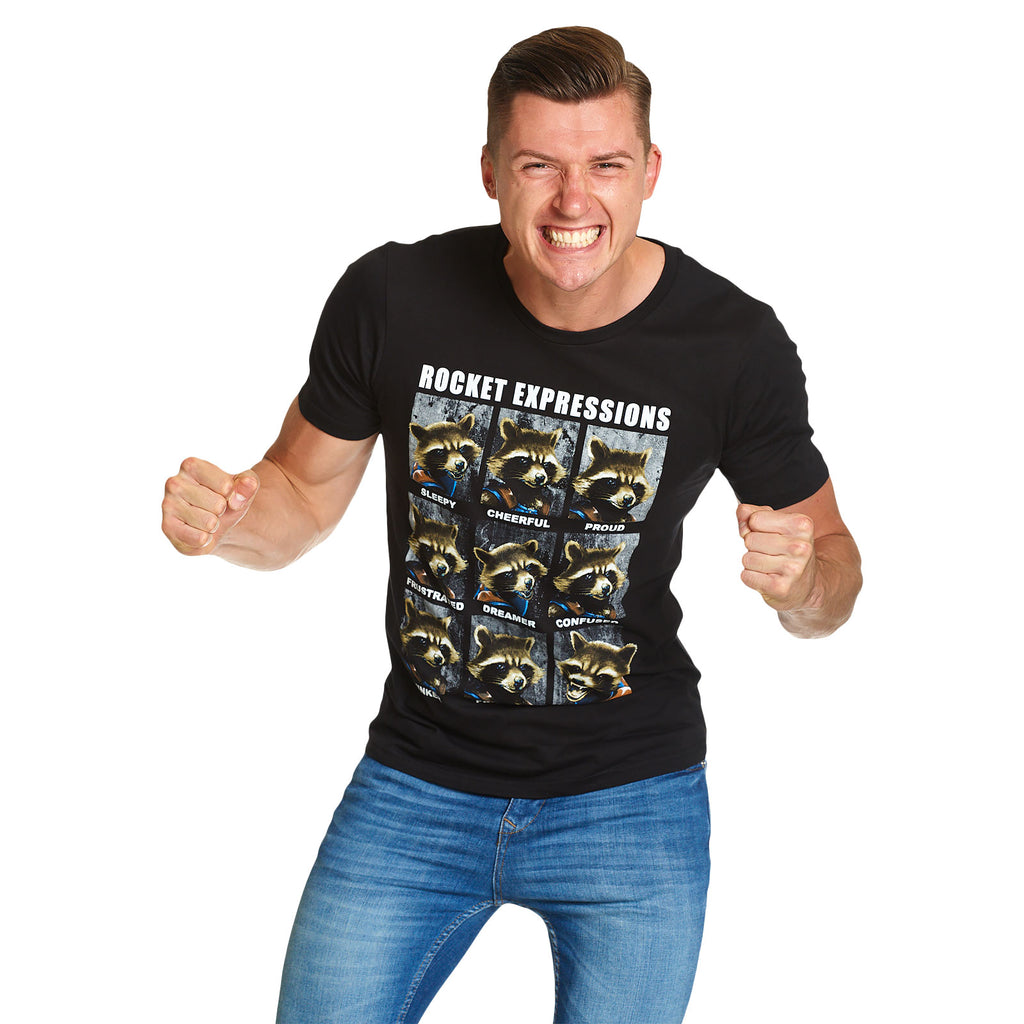 Imagen del producto Guardians of the Galaxy - Camiseta negra Rocket Expressions