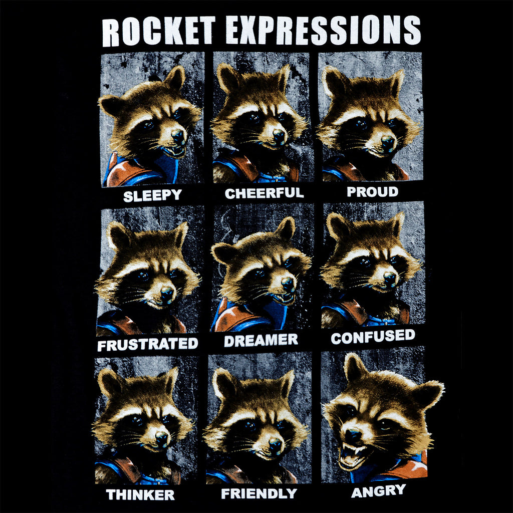 Imagen del producto Guardians of the Galaxy - Camiseta negra Rocket Expressions