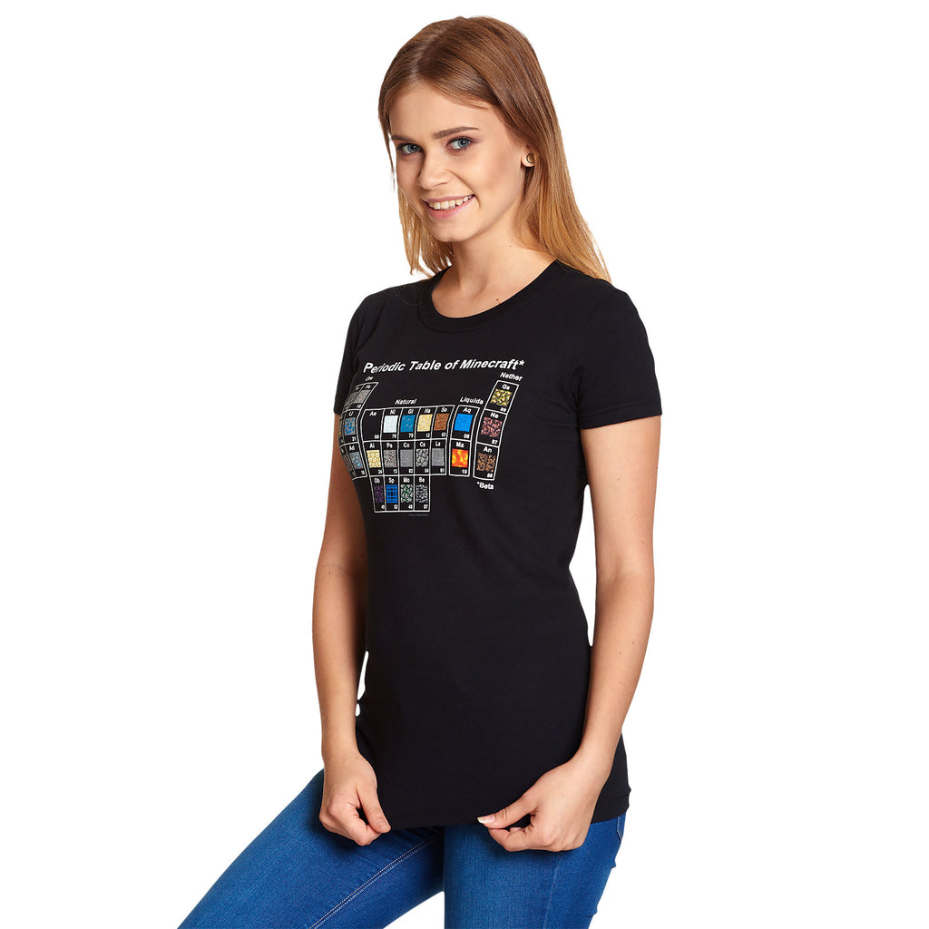 Imagen del producto Minecraft - Camiseta de mujer con tabla periódica