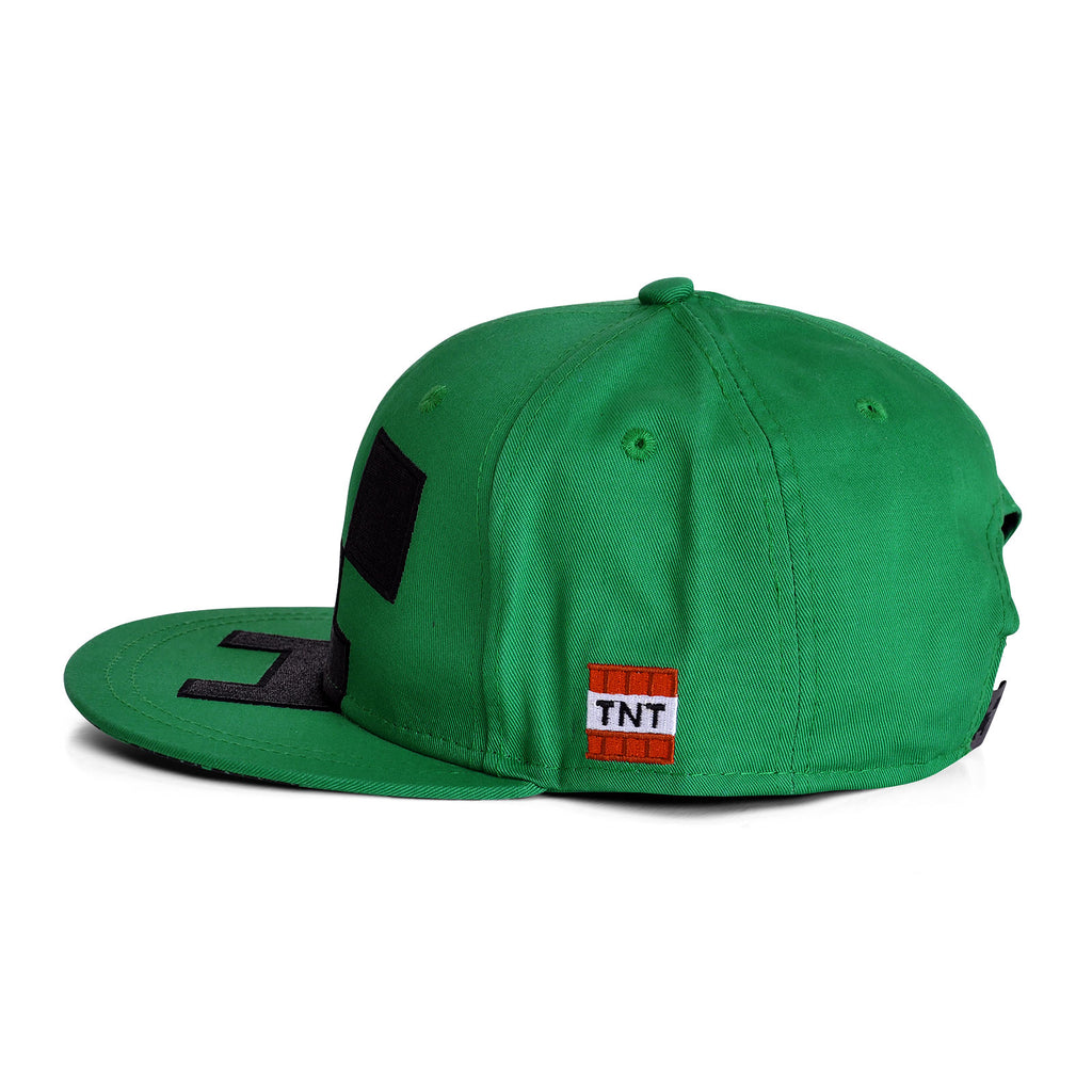 Imagen del producto Minecraft - Gorra Snapback Creeper para niños verde