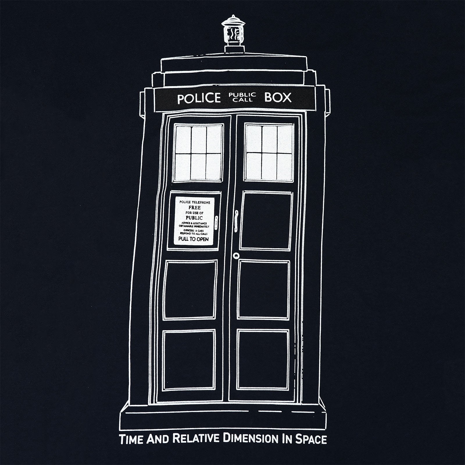 Product image Doctor Who - Tardis Outline T-Shirt blue