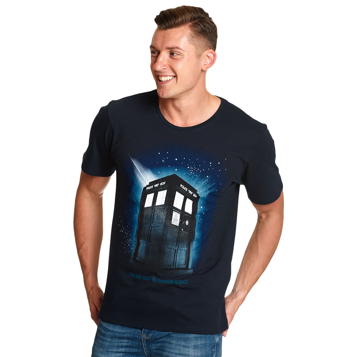 Imagen del producto Doctor Who - Tardis Space Camiseta azul