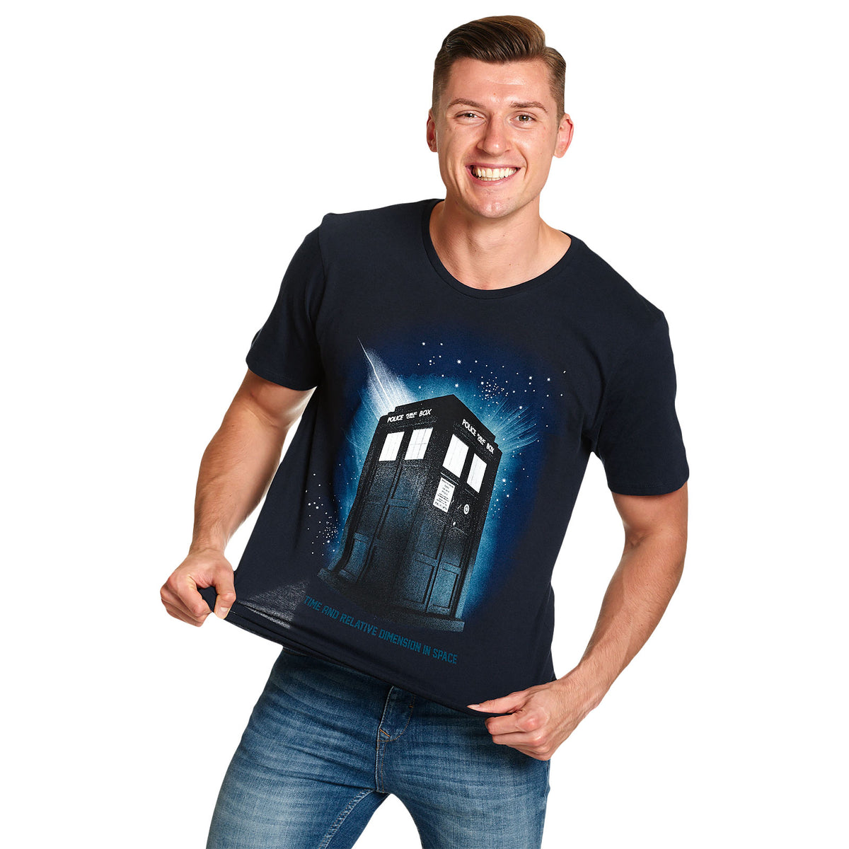 Imagen del producto Doctor Who - Tardis Space Camiseta azul