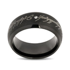 Imagen del producto El Señor de los Anillos - Anillo de Poder de Tungsteno con Diamante
