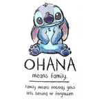 Imagen del producto Lilo & Stitch - Ohana Significa Familia Camiseta de Mujer Blanca