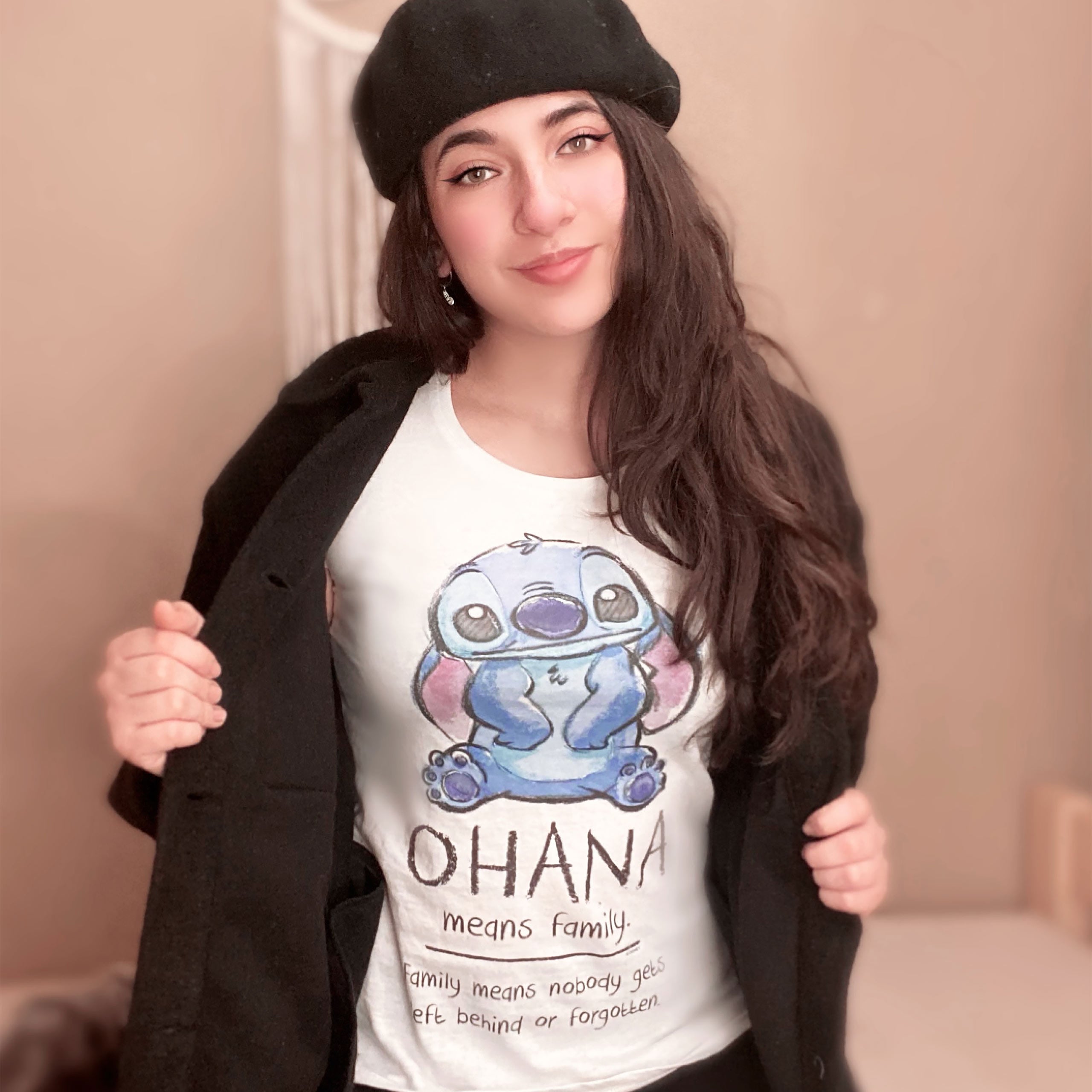 Imagen del producto Lilo & Stitch - Ohana Significa Familia Camiseta de Mujer Blanca